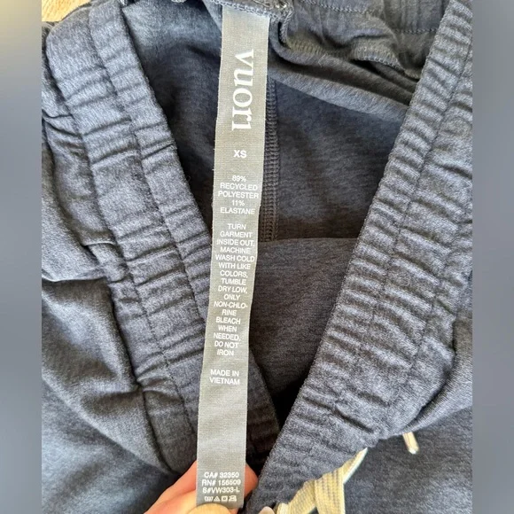 Vuori Joggers Drawstring Sweatpants Charcoal Heather XS VW303 Like New - Picture 4 of 9